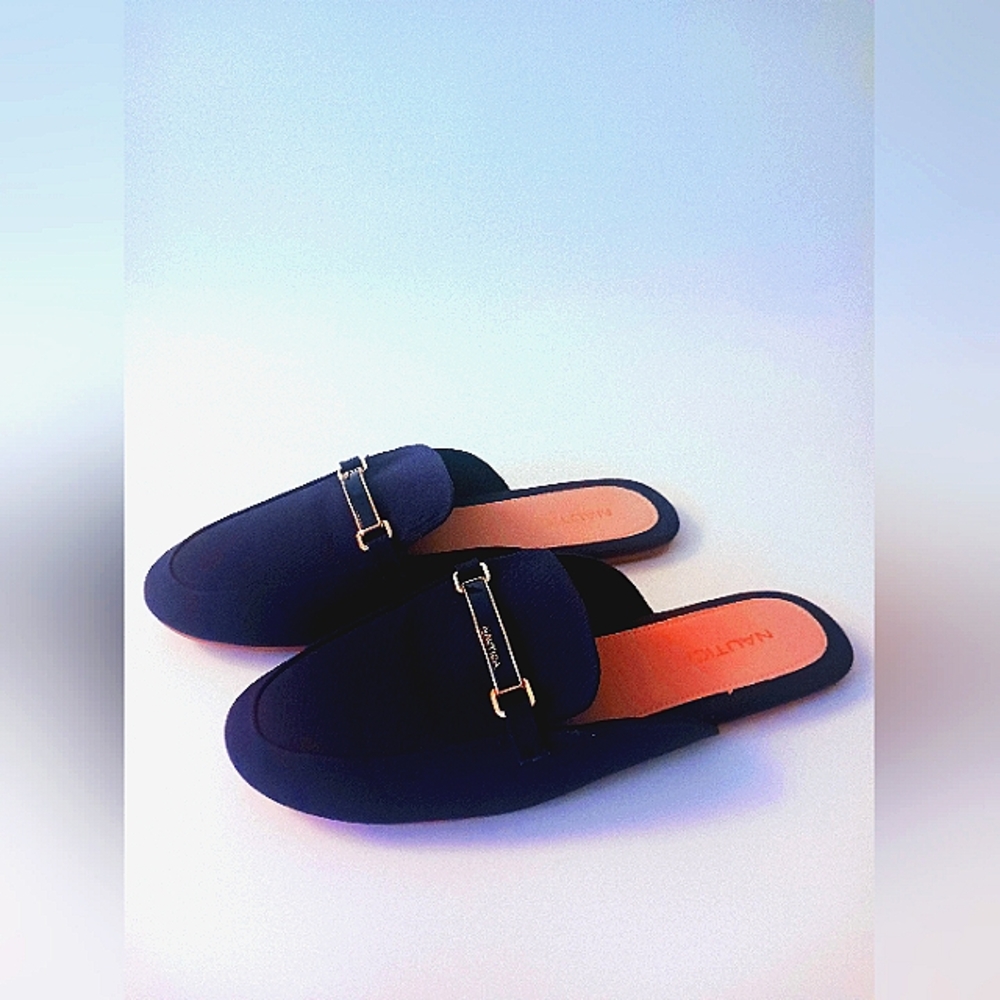NAUTICA Labella 5 mules, navy, size 9.5 US/ 40 EUR